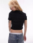 Topshop Petite everyday tee in black