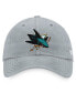 Men's Gray San Jose Sharks Core Primary Logo Adjustable Hat