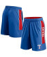 Men's Royal Texas Rangers Win the Match Defender Shorts