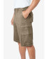 Big & Tall by KingSize Side-Elastic Stacked Cargo Pocket Shorts