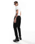 ASOS DESIGN smart co-ord tapered trousers in black