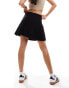 JDY high waist plisse mini skirt in black