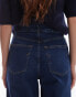 Selected Femme Wide fit jeans in dark blue