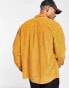 ASOS DESIGN 90s oversized cord shirt in mustard in cotton blend