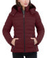 Women's Faux-Fur-Trim Hooded Packable Puffer Coat