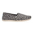 TOMS Alpargata Leopard Slip On Womens Black Flats Casual 10018771T