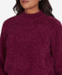 Women's Classic Chenille Diamond Stitch Turtleneck Sweater