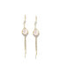 Women's Gold Sleek Drop Earrings