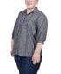 Plus Size Elbow Sleeve Blouse