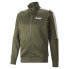 Puma Pl T7 Full Zip Track Jacket Mens Green Casual Athletic Outerwear 53378203