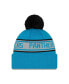 Men's Blue Carolina Panthers Repeat Cuffed Knit Hat with Pom