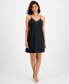 Women's Satin Lace-Trim Chemise, Created for Macy's