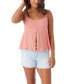 Juniors' Kallie Flowy Woven Tank Top