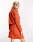 ONLY tweed button up jacket co-ord in orange