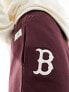 New Era Boston Red Sox panelled mesh shorts in burgundy exclusive to ASOS