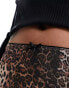 ASOS DESIGN mini skirt in leopard print