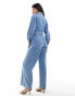 Nobody's Child Dublin denim jumpsuit in blue