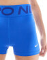 Nike Training Pro 365 3 inch sculpt legging shorts in blue