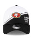 Men's White, Black San Francisco 49ers Super Bowl LVIII Sideline 39THIRTY Flex Fit Hat