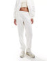 The Couture Club co-ord relaxed wide leg joggers in off white