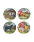 Clover Farm 4-Pc. Canape Plates asst.