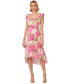 Women's Floral-Print High-Low Midi Dress