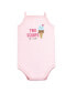 Baby Girls Cotton Sleeveless Bodysuits Ice Cream Truck