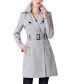 Women's Angie Water Resistant Hooded Trench Coat