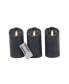 Traditional Wax Flameless Candle, Set of 3