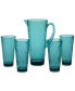 Teal Diamond Acrylic 5-Pc. Drinkware Set