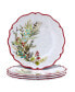 Christmas Gatherings Salad Plates, Set of 4