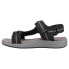 Propet Eli Strap River Mens Black Casual Sandals MSV031N-BLGR