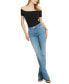 Women's Mid-Rise Faded Bootcut Jeans