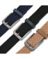 Men's Elastic Braided Stretch Belt Pack of 3