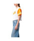 Established Co. Women's White Tennessee Volunteers Baseball Jersey Cropped T-Shirt