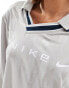 Nike- NSW Collection Jacquard long sleeve jersey top in grey