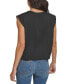 Petite Crewneck Extended-Shoulder Top