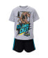 Boys Dinosaur Athletic Graphic T-Shirt Mesh Shorts Outfit Set to