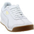 Puma Roma Classic Gum Mens White Sneakers Casual Shoes 366408-01