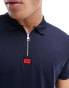 HUGO Deresom241 polo shirt in navy