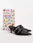 Jeffrey Campbell – Rock On – Pumps in Schwarz mit offener Fersenpartie und Nietenbesatz