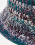 COLLUSION Unisex crochet hat in multi