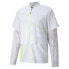 Puma Run Woven Ultra Full Zip Jacket Mens White Casual Athletic Outerwear 520854