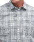 Men's Springside Short Sleeve Button-Front Check Pattern Shirt