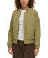 Women's Diamond Quilted Casual Bomber Jacket