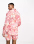 Labelrail x Stan & Tom marbled print linen shirt co-ord in pink multi