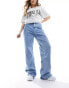 Tommy Jeans Clare high waisted wide leg jeans in light wash