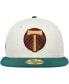 Men's Cream Portland Timbers Wood grain 59FIFTY Fitted Hat