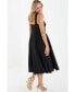 Women's Keyhole Skater Midi Dress