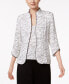 Printed Jacket and Top Set, Regular & Petite Sizes